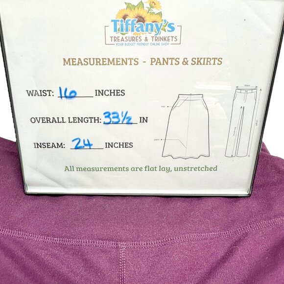 DSG Leggings Womens Large Maroon and Pink Colorblock Athletic Workout Gear - Picture 5 of 8